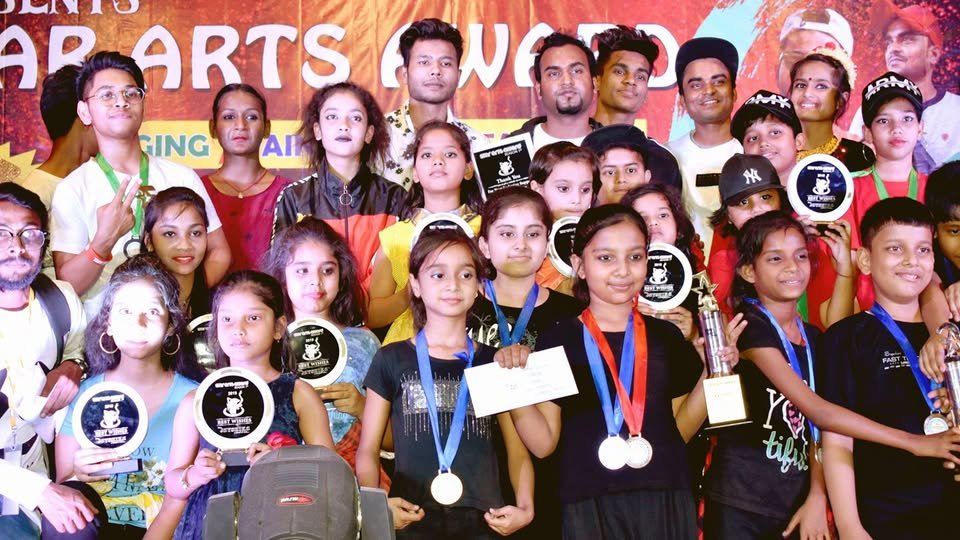 Trophies and recognitions at The Desi Beat Dance Academy